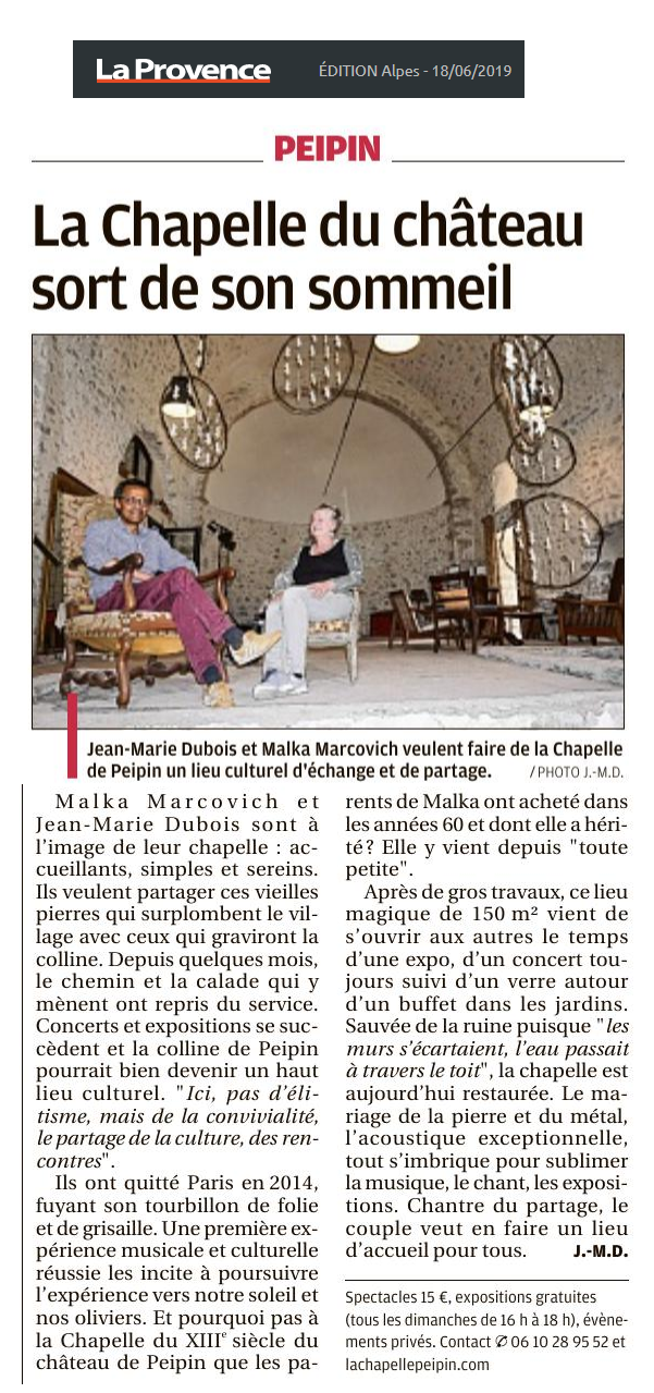 La provence 18 juin 2019